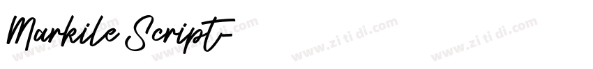 Markile Script字体转换 Markile Script字体转换